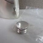 1960 s Vintage Comoy s English Pewter Flask 4 Oz - Nos New In Box