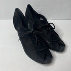 Very Fine C-series Black Mesh Competitive Open Toe Dance Shoes  Women   s Size 10