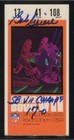 1973 Bob Griese Super Bowl Vii Signed Football Ticket Psa dna 10 Auto Hof 17-0