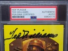 Ted Williams Hof Signed Autograph Auto Hall Of Fame Plaque Red Sox Psa     dna