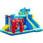 Inflatable Bounce House W  450w Air Blower Kids Bouncer Jumping Castle   Slide