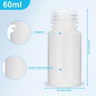 Biologix 60ml 2oz  Pp Clear Reagent Bottles Plastic Wide Month Reagent Container