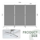 6 Ft Tall 3 Panel Folding Room Divider - Freestanding Privacy Screen Partition 
