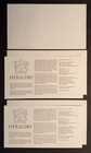 Gb Stamps 1984 Heraldry Set 3 X First Day Covers All Different Special Cancels