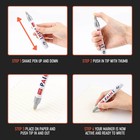 12pcs Waterproof Permanent Paint Marker Pen For Car Tyre Tire Tread Rubber Metal