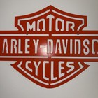 Euc      Harley Davidson Motorcycles Diecut Metal Painted Bar   Shield 22   x14   