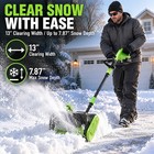 13   Cordless Snow Shovel 40v Battery Powered Electric Snow Blower 2x 4000mah Us