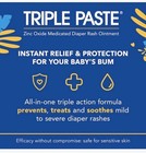 Triple Paste Diaper Rash Cream 8 Oz  Tub Fragrance Free Exp 04 2028