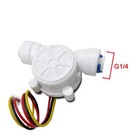 1 4  Quick Connect Water Flow Sensor Food-grade Switch Hall Effect Flowmeter    