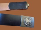 Post War West German Army Bw Leather Belt   Buckle Size Large 110cm 42  Inches