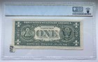 1974  1 Federal Reserve Note Kansas City Fr 1908-j Foldover Error Pcgs 45 Ppq