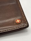 Alpine Swiss Bi-fold Soft Genuine Leather Wallet  Mens Brown Pre-owned