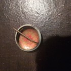 Vintage  Red Cross Pin Back Button  1 2  Diameter