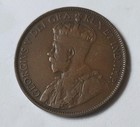 1914 Canada Large One Cent Coin  95  Copper  - King George V