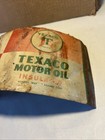 Texaco Motor Oil Vtg Unrolled Quart Can Advertising Flat Metal Sign Star Decor