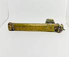 Antique Brass Inkwell   Quill Case Middle Eastern Indo-persian Qalamdan 19th Cen