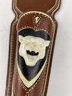 Vintage 60s Hubley Leather Cap Gun Holster Panther Cougar Puma Cat Mountain Lion