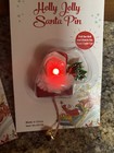 Vintage Light Up Santa Pin Old Fashion Nose Lites Up It Is Mint It Is Adorable