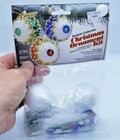 Vtg Thl Crafts Mini Diamond Glisten Sequin Bead Christmas Ornament Kit Makes 3 
