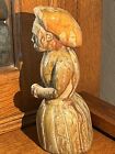 Antique Maritime Folk Art Carved Wood Figurehead 