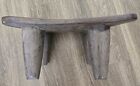 Rustic Old African Rustic Senufo Brown Wood Milk Stool Mini Table 15  W  6 5 h