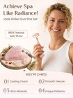 Rena Chris Rose Quartz Gua Sha   Jade Roller Set  Face And Pink