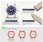Vintage Oiled Waxed Genuine Leather Watch Band Strap Hand Made 18 20 22 24 26mm