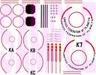 Star Trek Custom Decals For Starbase K-7 Space Station   amt 
