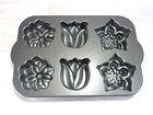 Nordic Ware Cake Molds 6 Floral Bouquet Bakeware Pan 3cups 8x12 