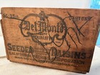 Antique Wood Del Monte Raisins The Calpak  Ca Wooden Crate Usa 17x11x7    Muscat