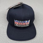 Nhra Hat Cap Snap Back Navy Blue Hot Rod Drag Racing Usa Flag Patch H3 Mens Nwt