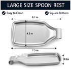 Stainless Steel Spoon Rest For Kitchen Stove Top  Large Cooking Utensil Spatu   