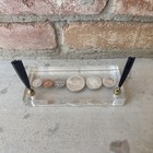 Vintage 1965 Canadian Mint Set Of Uncirculated Coins Pen Holder Set  80  Silver 