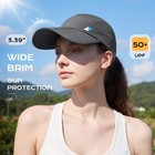 Seektop Foldable Baseball Cap Upf 50  Folding Outdoor Hat 3-panel Packable Tr   