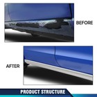Silver Rocker Panels Door Sill Plate Compatible With Chevy Silverado   Gmc