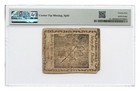 Fr  Cc-100 Jan  14  1779  65 Continental Colonial Currency Pmg Vf25  corner Tip 