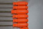 Usa Craftsman Hi-viz Orange 15 Screwdriver Set Rare Vintage Western Forge Htf