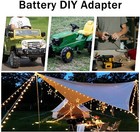 For Milwaukee 18v Battery Power Wheels Adapter Dock W wires Upgrade Switch Us
