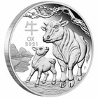 2021 Australia Lunar Ox Series Iii 1 Oz  9999 Silver Proof Coin Ogp