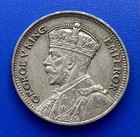 1935 Fiji Sixpence 6 Pence Silver Coin Excellent Condition 
