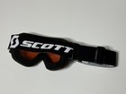 Scott Ski Snow Goggles  Black Frame With Amber Lens  Adjustable Strap  Adult Uni