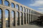 Miniature Souvenir Roman Aqueduct Segovia Spain Plaster 1960 s European Travel 