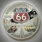 Route 66 Challenge Coin-silver Colored-harley Davidson Motorcycle-100th Annivers