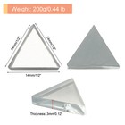 200g Stained Glass Mosaic Triangle Silver Glass Mosaic Tiles Bulk