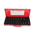 35pcs 1 2 Inch Drive Deep Impact Socket Tool Set Metric Garage Workshop Tools