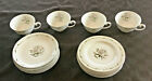 Vintage Diamond China Dinnerware Romance White Roses 15-piece Set  1960   s  Japan