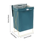 X-frame Laundry Basket  Dirty Clothes Basket W lid  Foldable Laundry Hamper