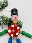 Vintage Wooden Pull String Puppet Jumping Jack Dancing Clown Ornament Japan