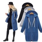 On Sale   Oversized Jacket Sweatshirt Warm Fleece Jumper Sweater Coat Hoodie Top