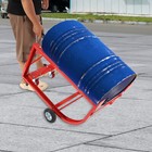Drum Cradle With 4 Wheels  55gal Drum Cradle  600lbs  red For Workshop factory